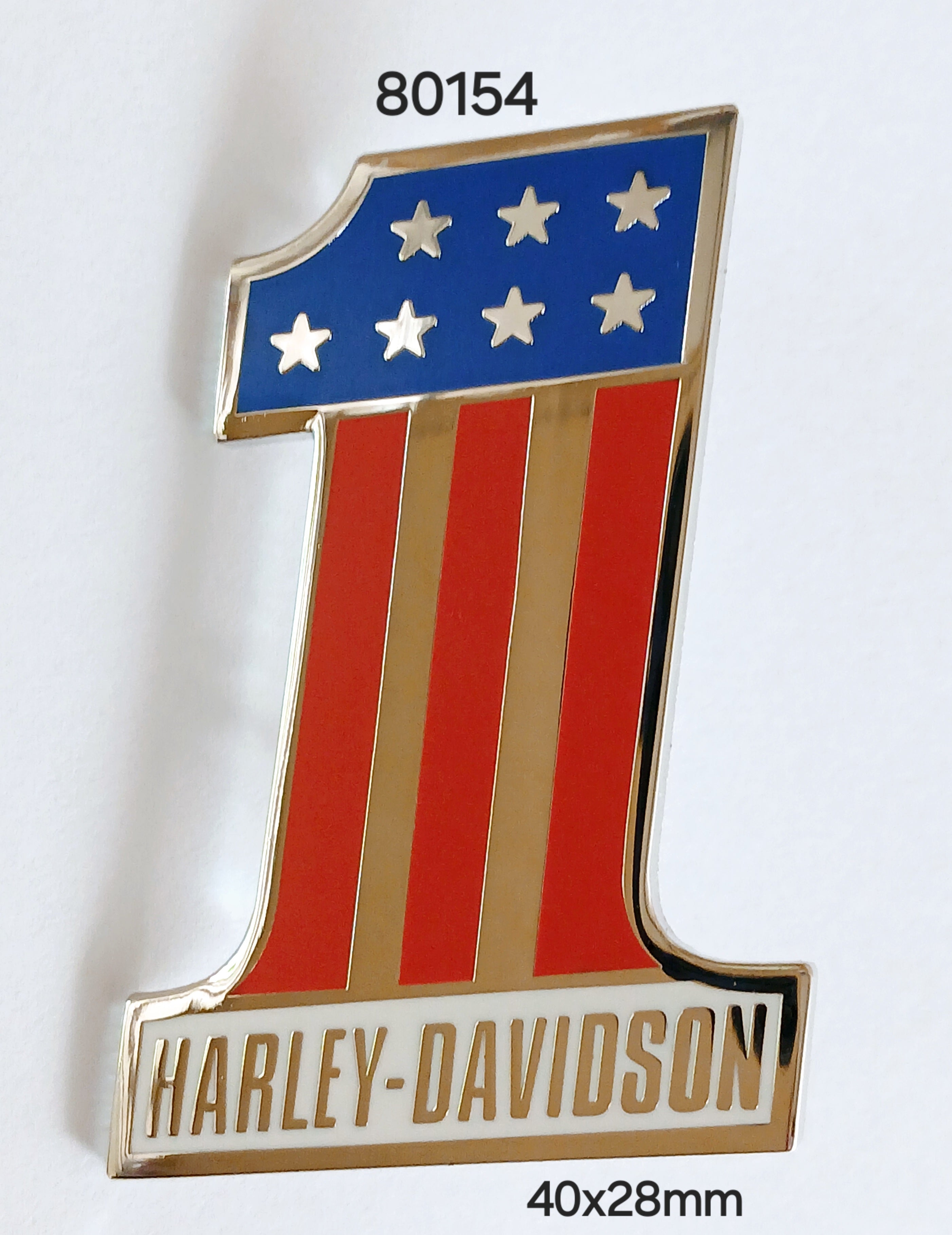 80154 Harley No.1 NEW Lapel Pin / Badge