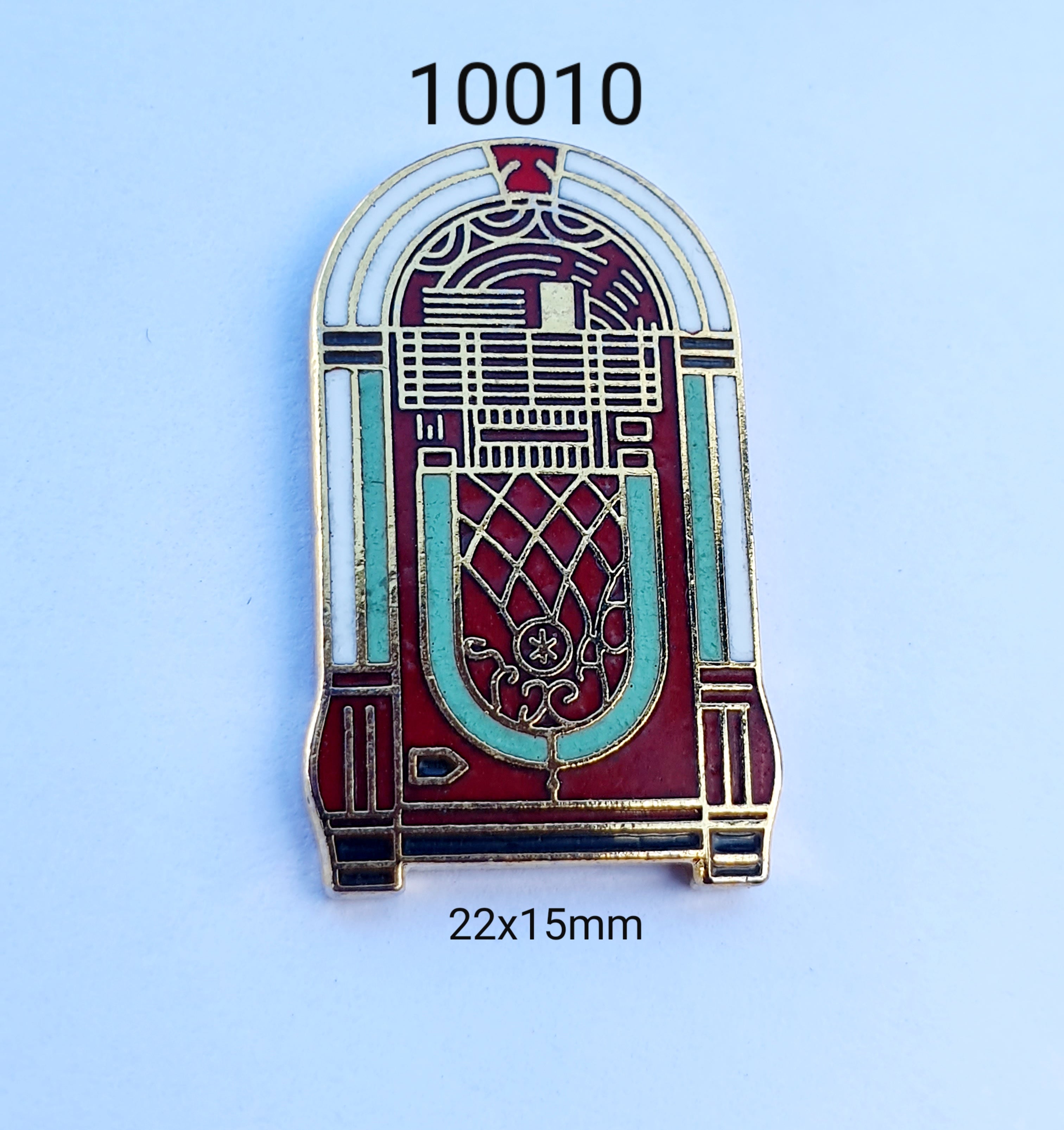 10010 Jukebox Lapel Pin / Badge