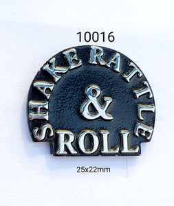 10016 Shake Rattle & Roll Lapel Pin / Badge