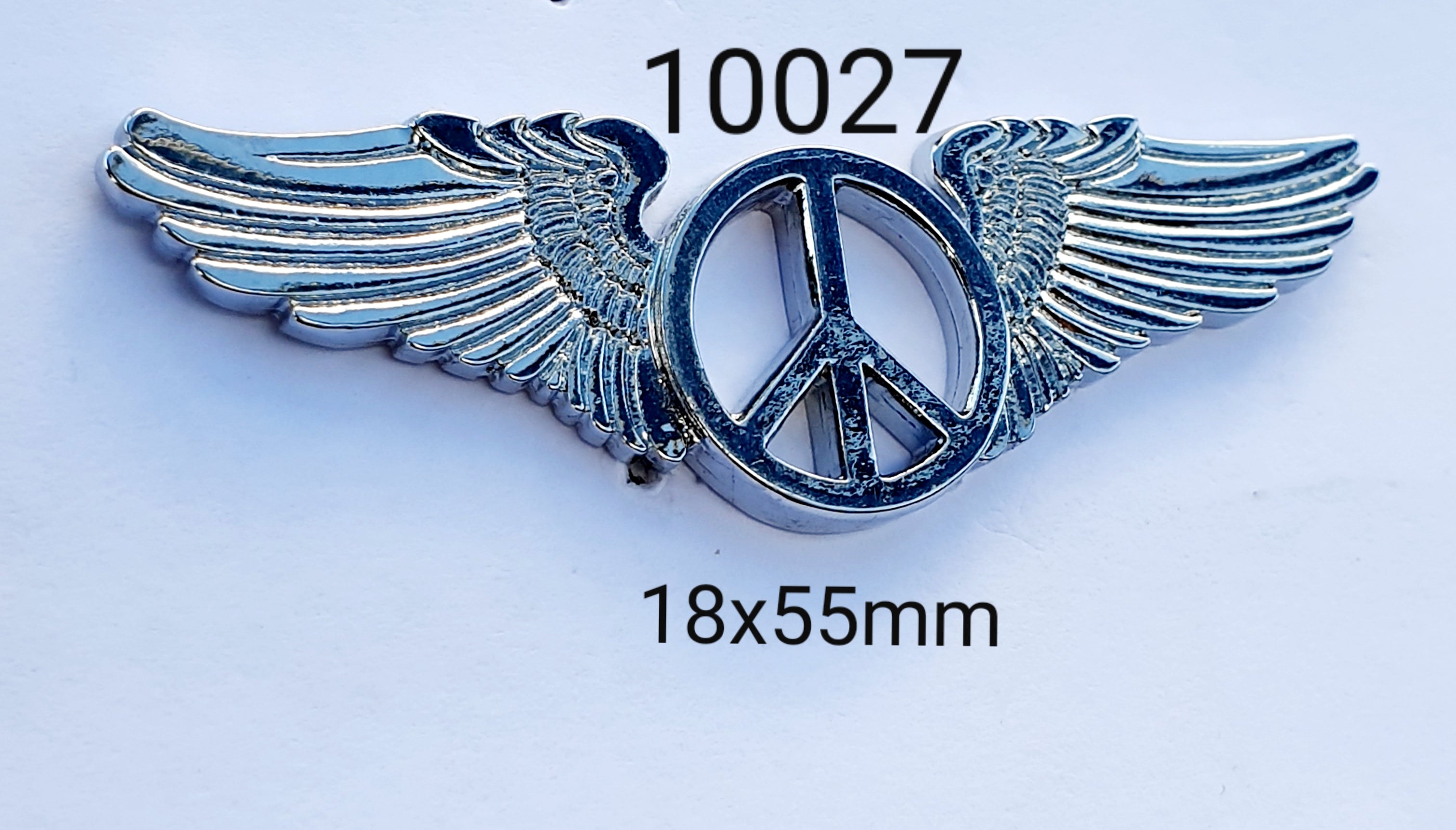 10027  Peace With Wings Lapel Pin / Badge