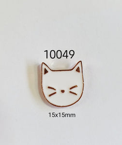 10048 Cat Head Lapel Pin / Badge