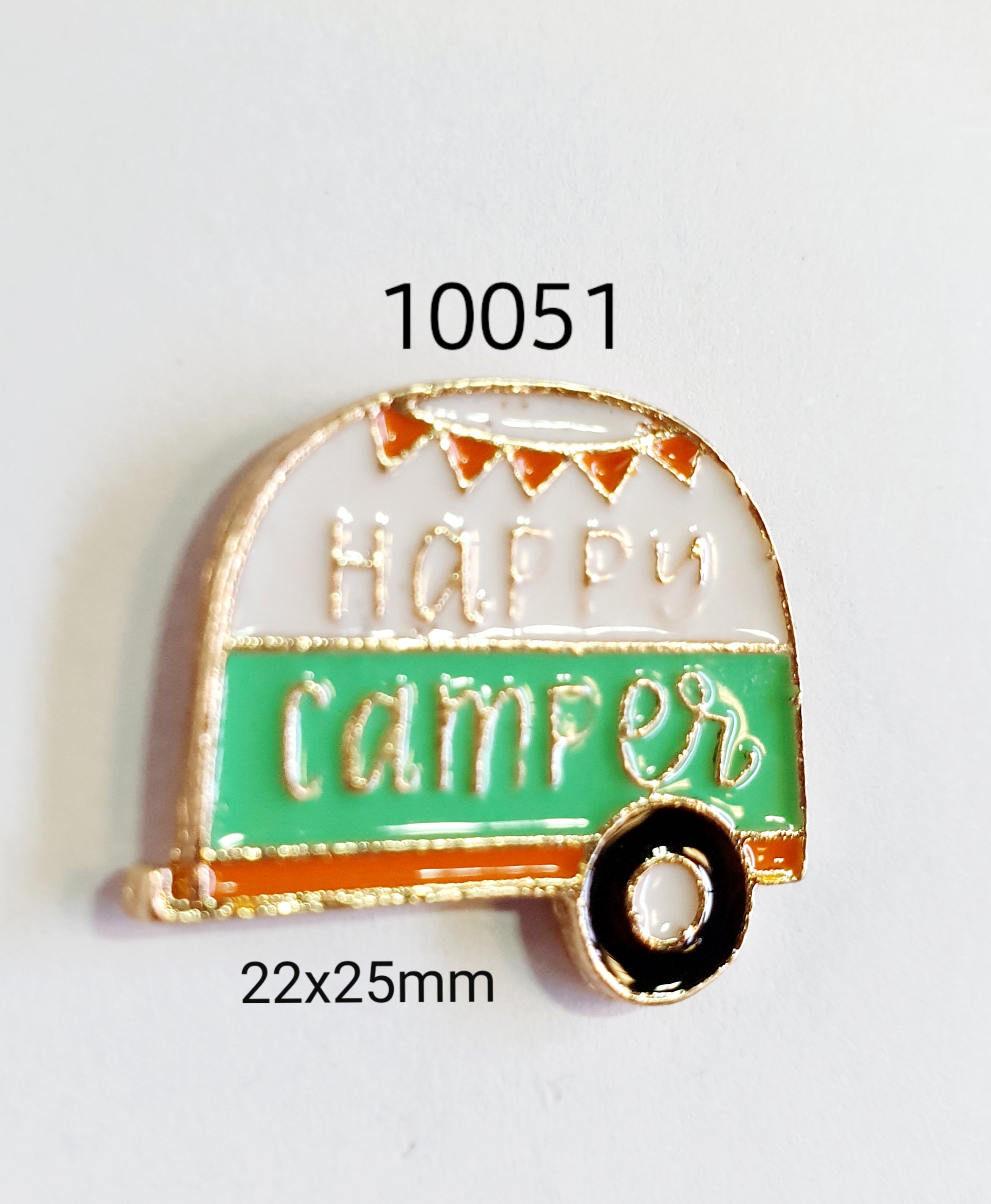 10051 Happy Camper Lapel Pin / Badge