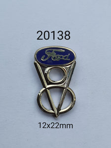 20138 V8 Y Block Shaped Lapel Pin / Badge