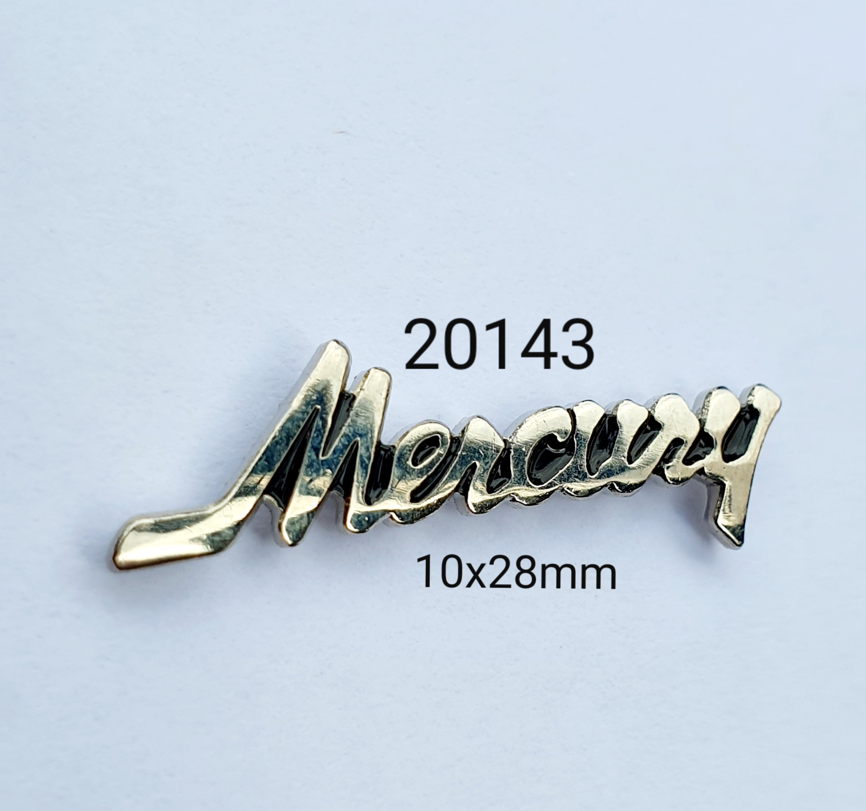 20143 Mercury Script Lapel Pin / Badge