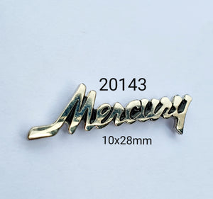 20143 Mercury Script Lapel Pin / Badge