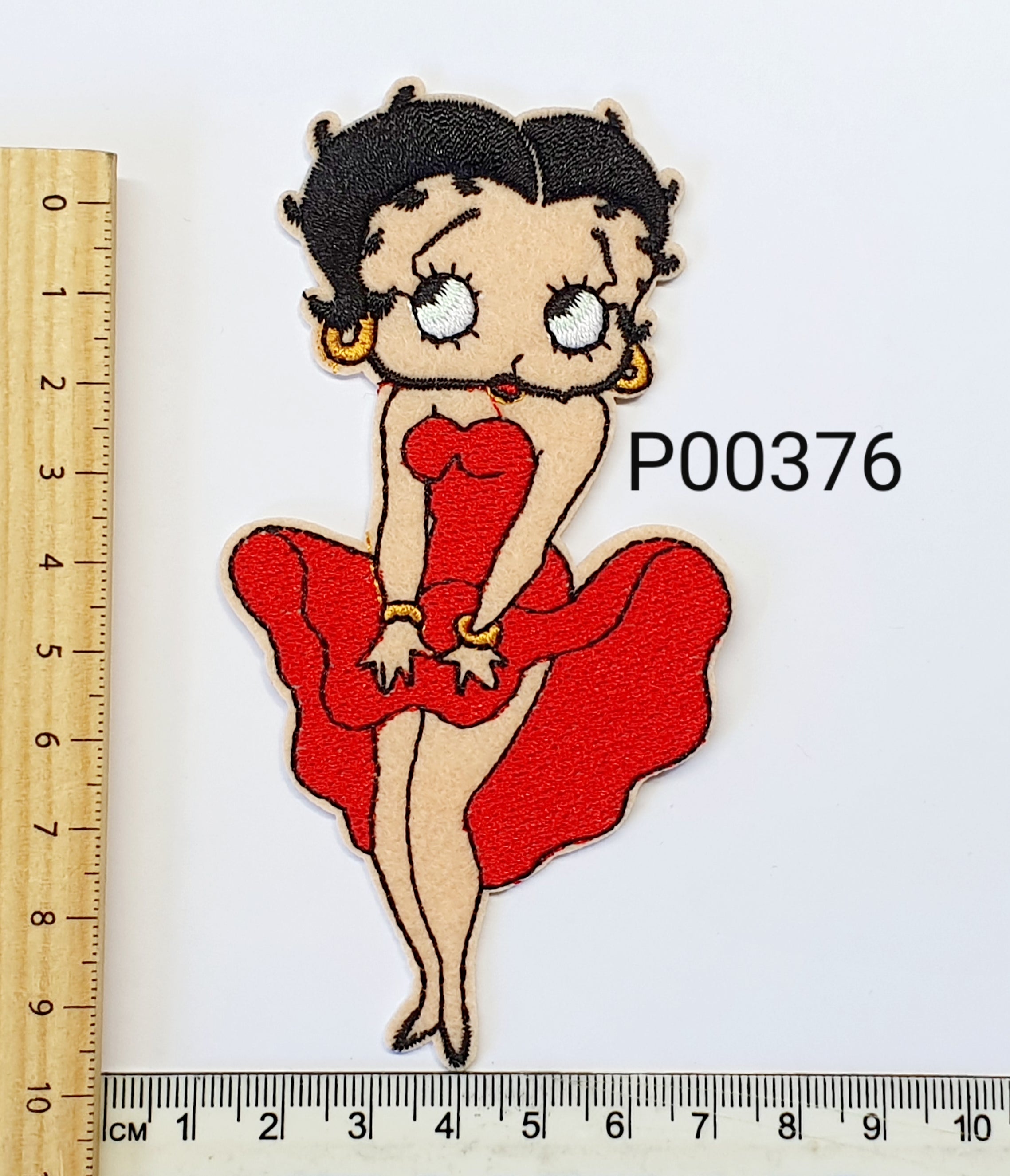 P00376 Betty Boop Iron On Cloth Patch