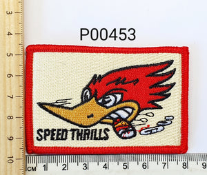 P00453 Mr H Speed Kills Iron On Cloth Patch