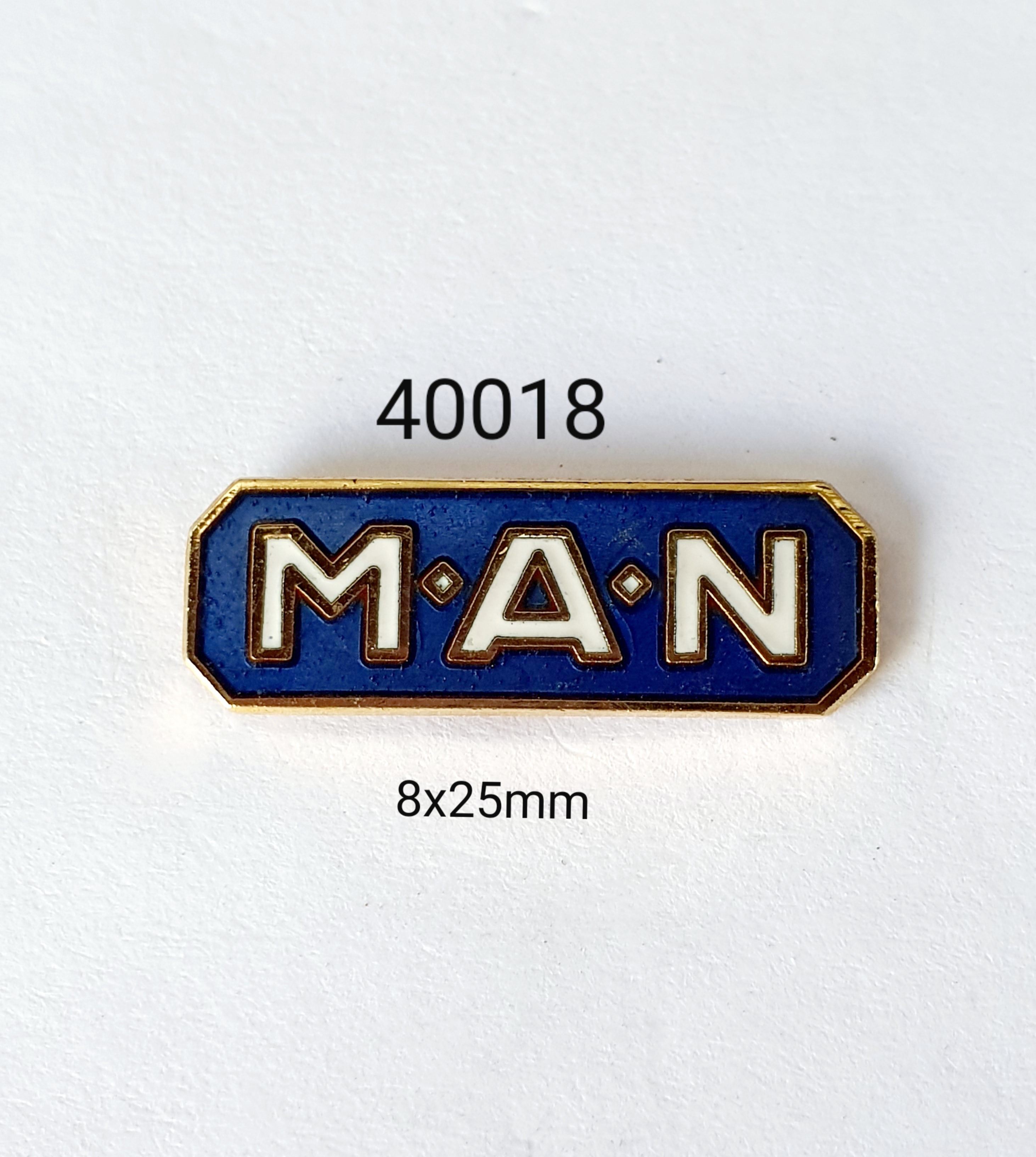 40018 M.A.N. Truck Button Lapel Pin / Badge