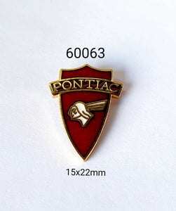 60063 Pontiac Shield Lapel Pin / Badge