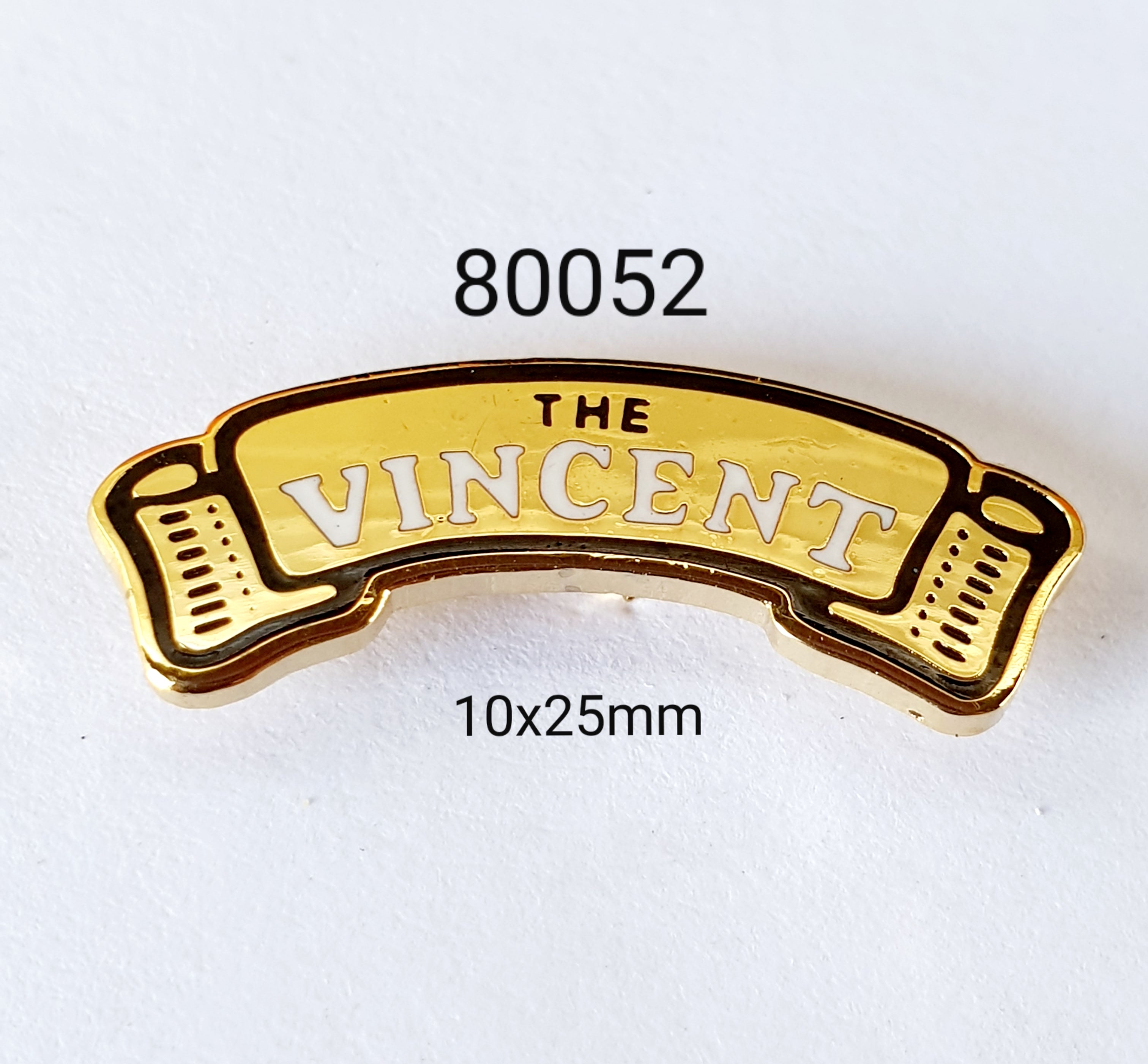 80052 Vincent Lapel Pin / Badge