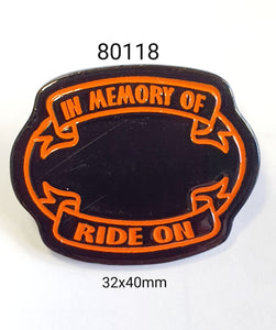 80118 In memory of.... Lapel Pin / Badge