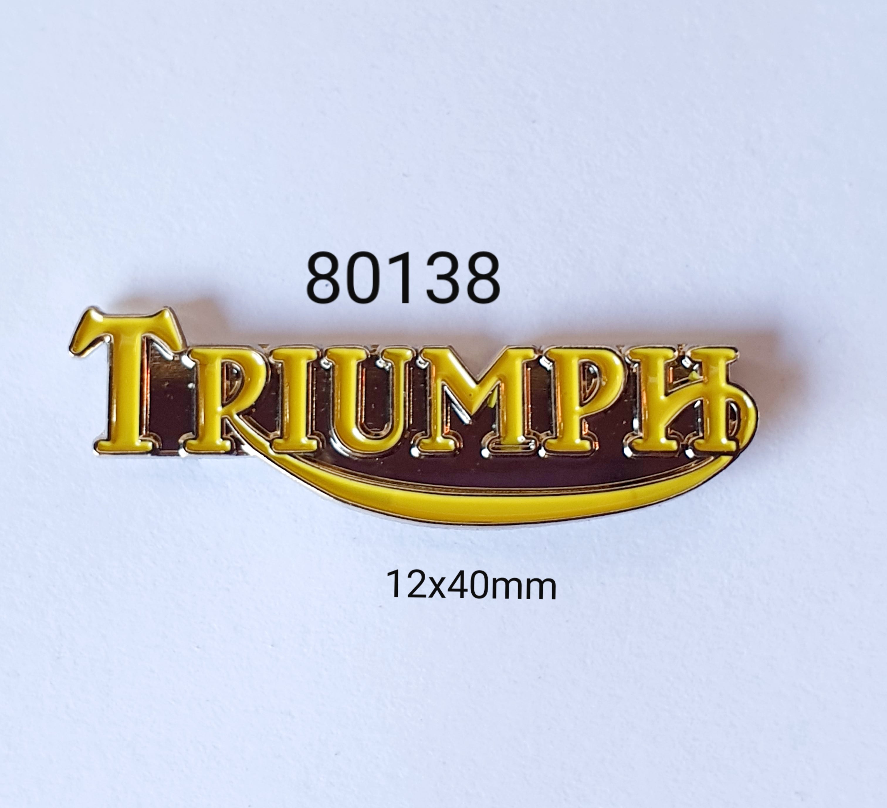 80135 Triumph Script Lapel Pin / Badge