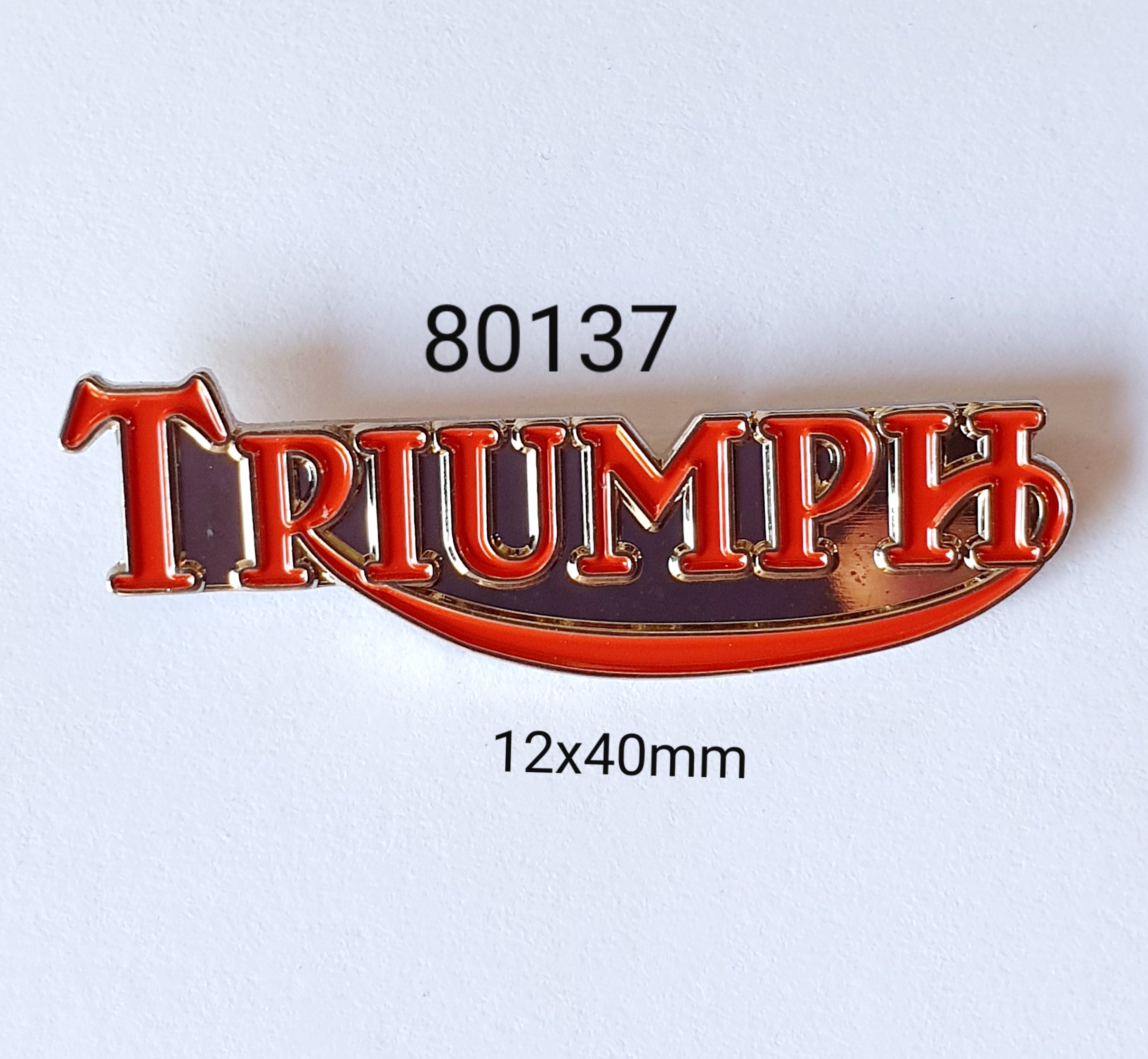 80135 Triumph Script Lapel Pin / Badge