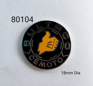 80104 Bultaco Black Lapel Pin / Badge