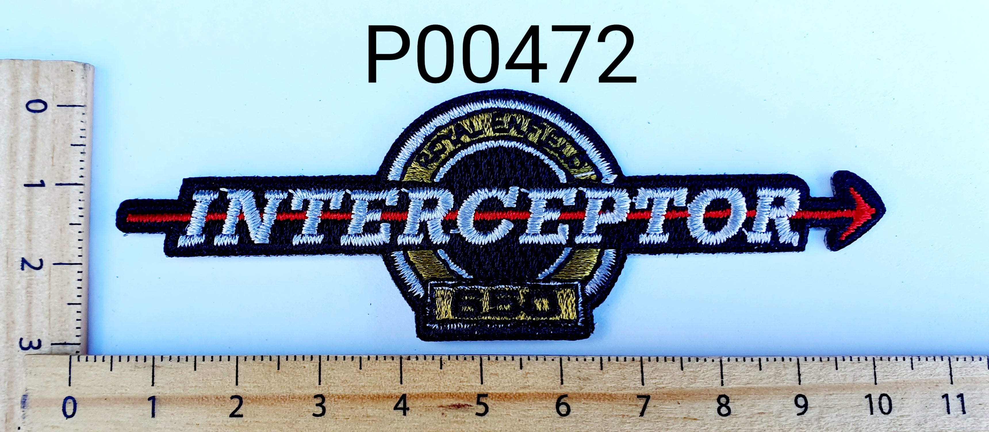 P00472 Royal Enfield Interceptor Iron On Cloth Patch