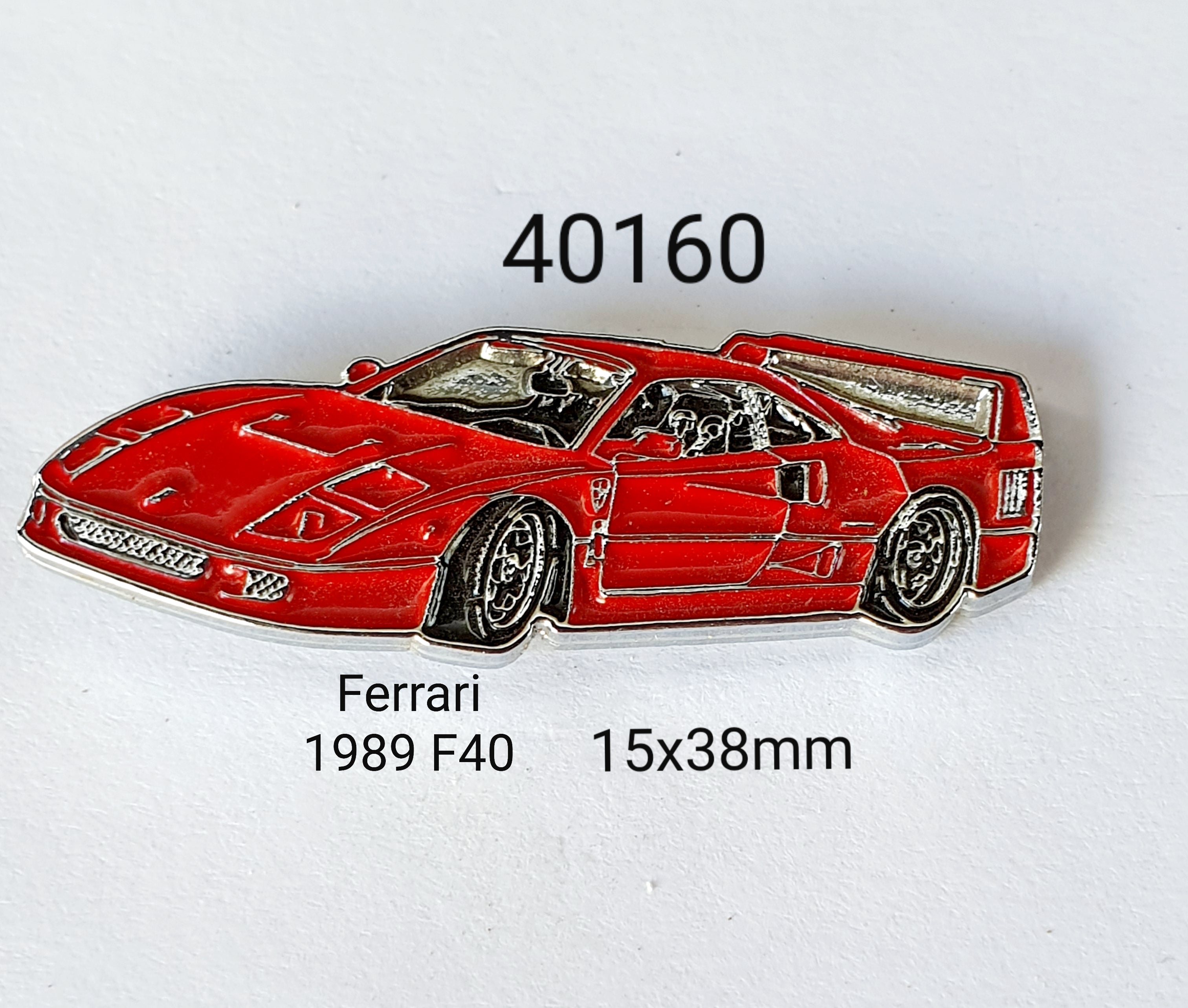 40160 Ferrari 1989 F40 Lapel Pin / Badge