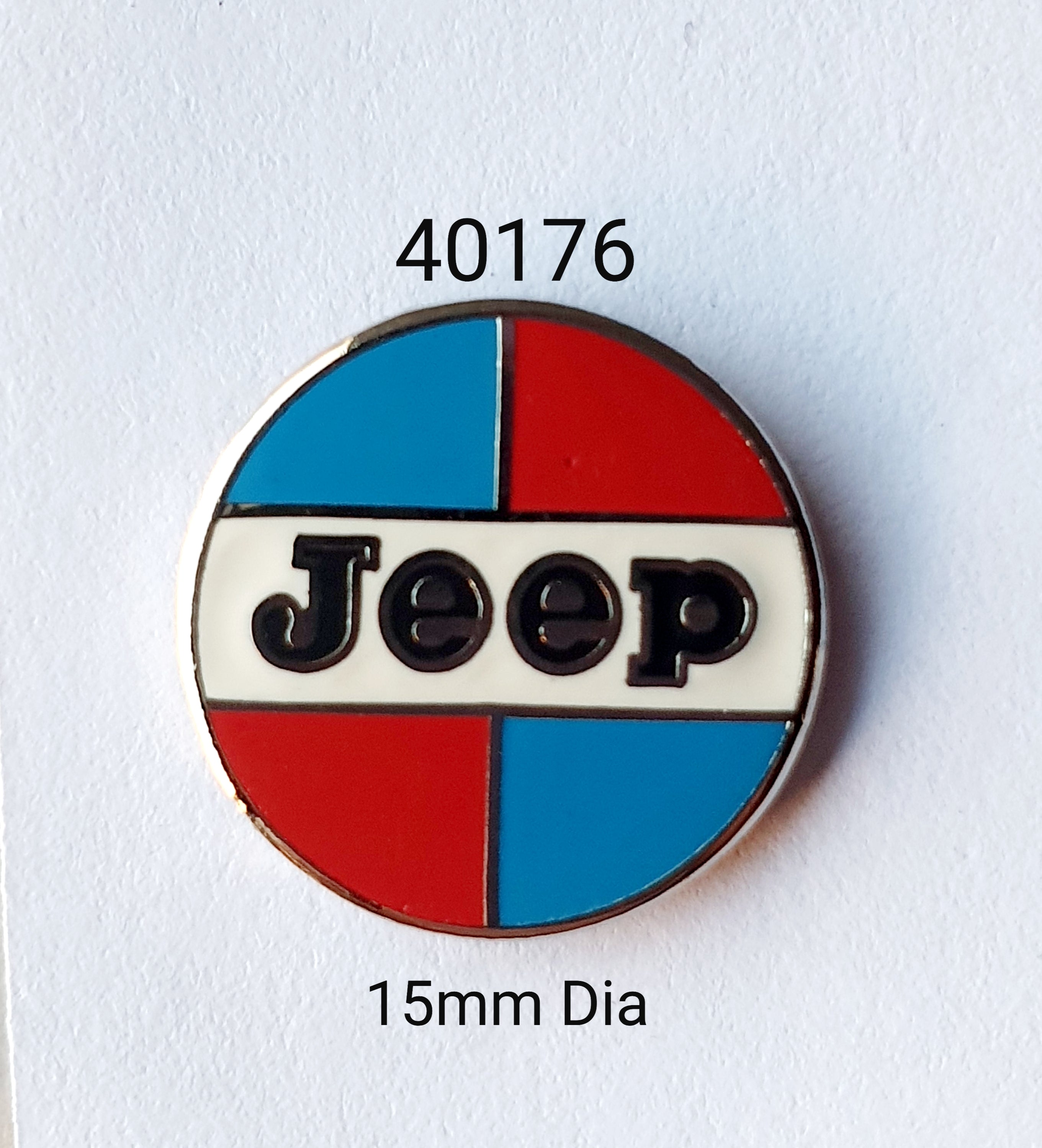 40176 Jeep Button Lapel Pin / Badge