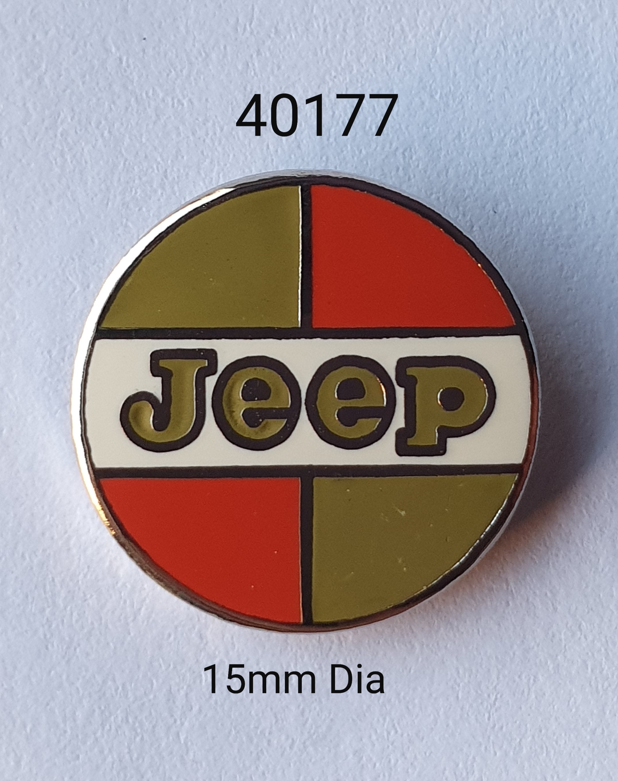 40176 Jeep Button Lapel Pin / Badge