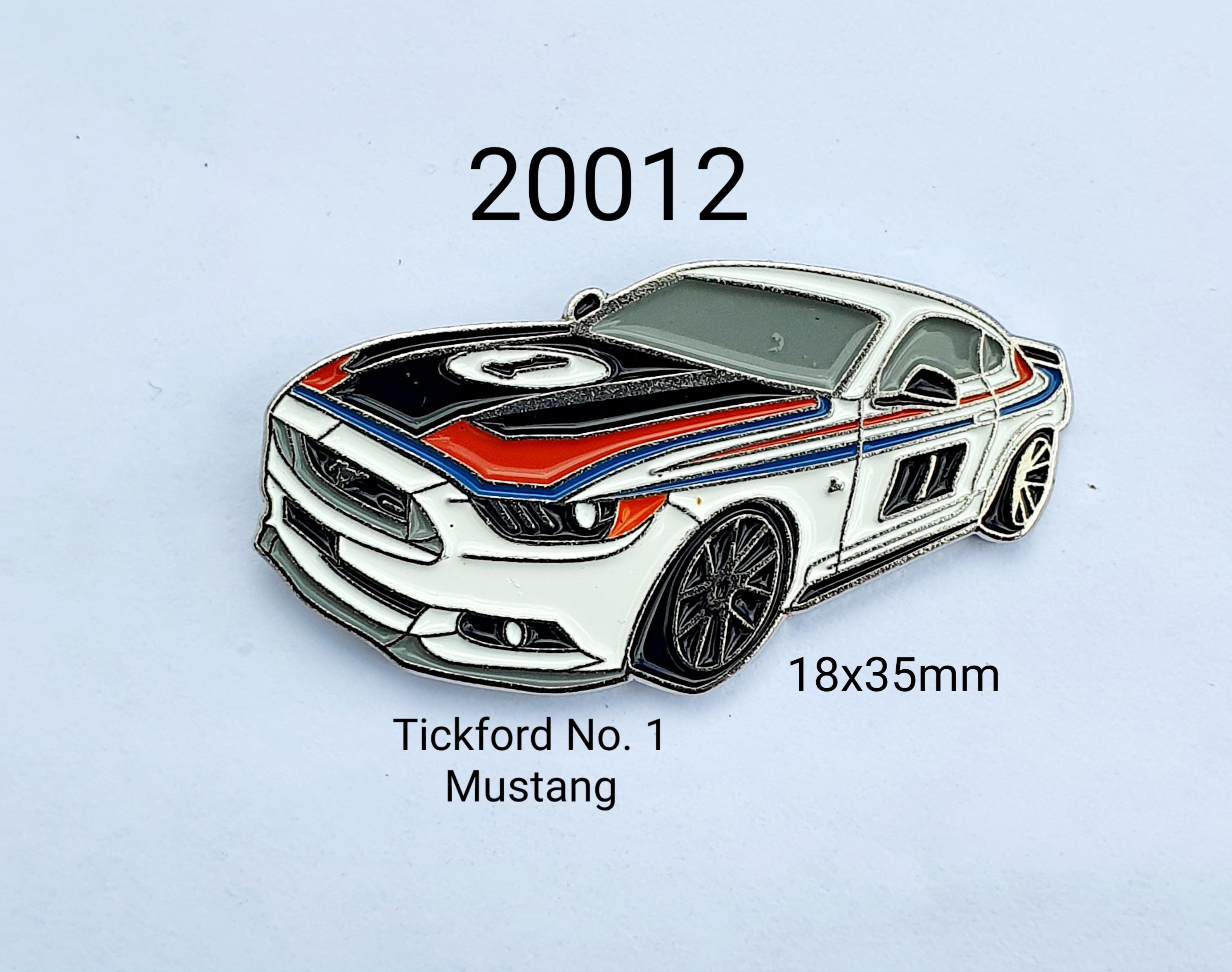 20012 Tickford No.1 Mustang Lapel Pin / Badge