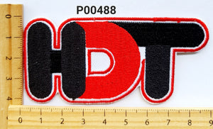 P00488 HDT Shaped NEW Iron On Cloth Patch