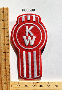 P00500 Kenworth Shaped NEW Iron On Cloth Patch