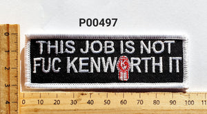 P00497 F. Kenworth it NEW Iron On Cloth Patch