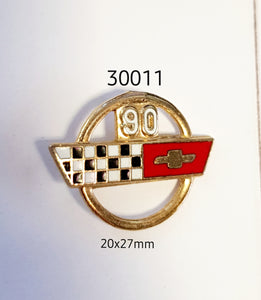 30011 1990 Corvette Ring Lapel Pin / Badge