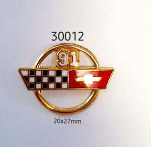 30012 1991 Corvette Ring Lapel Pin / Badge