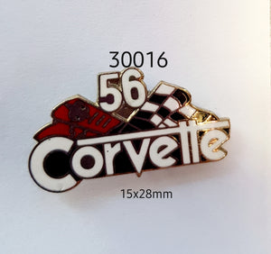 30016 1956  Corvette Car Lapel Pin / Badge