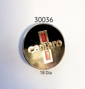 30036 Camaro Round Lapel Pin / Badge