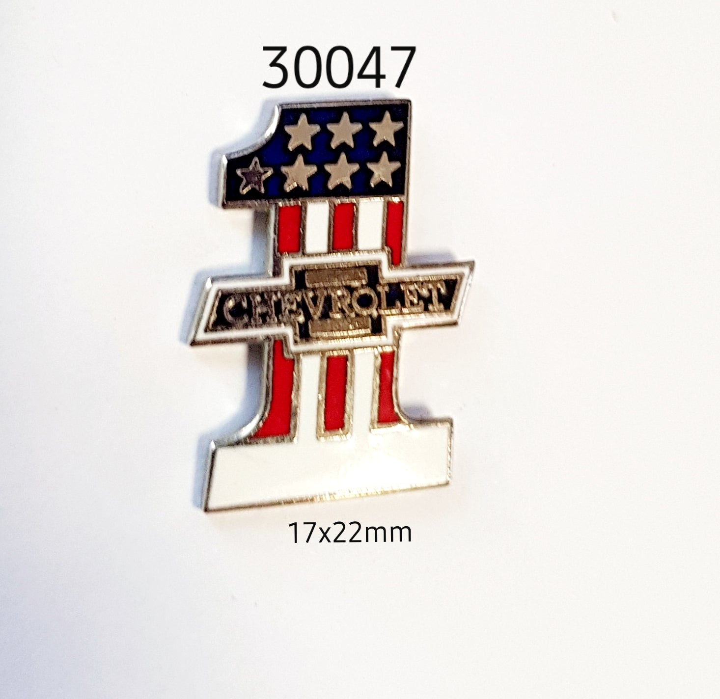 30047 Chev No 1  Lapel Pin / Badge