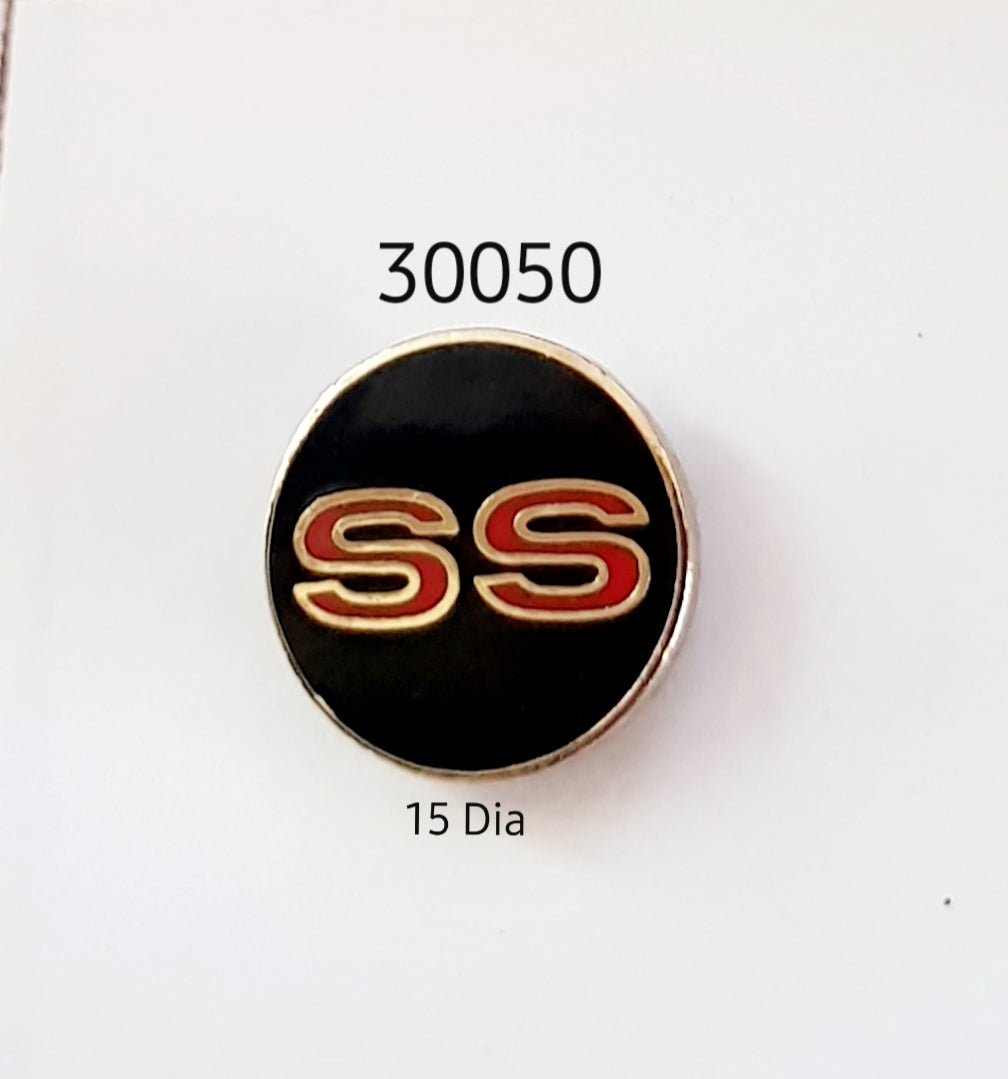 30050 SS Round Small  Lapel Pin / Badge