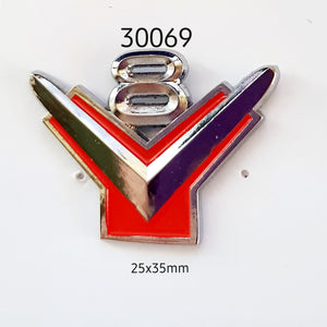 30069 V8 Y Block Large Lapel Pin / Badge