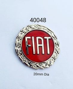 40048 Fiat Round Lapel Pin / Badge