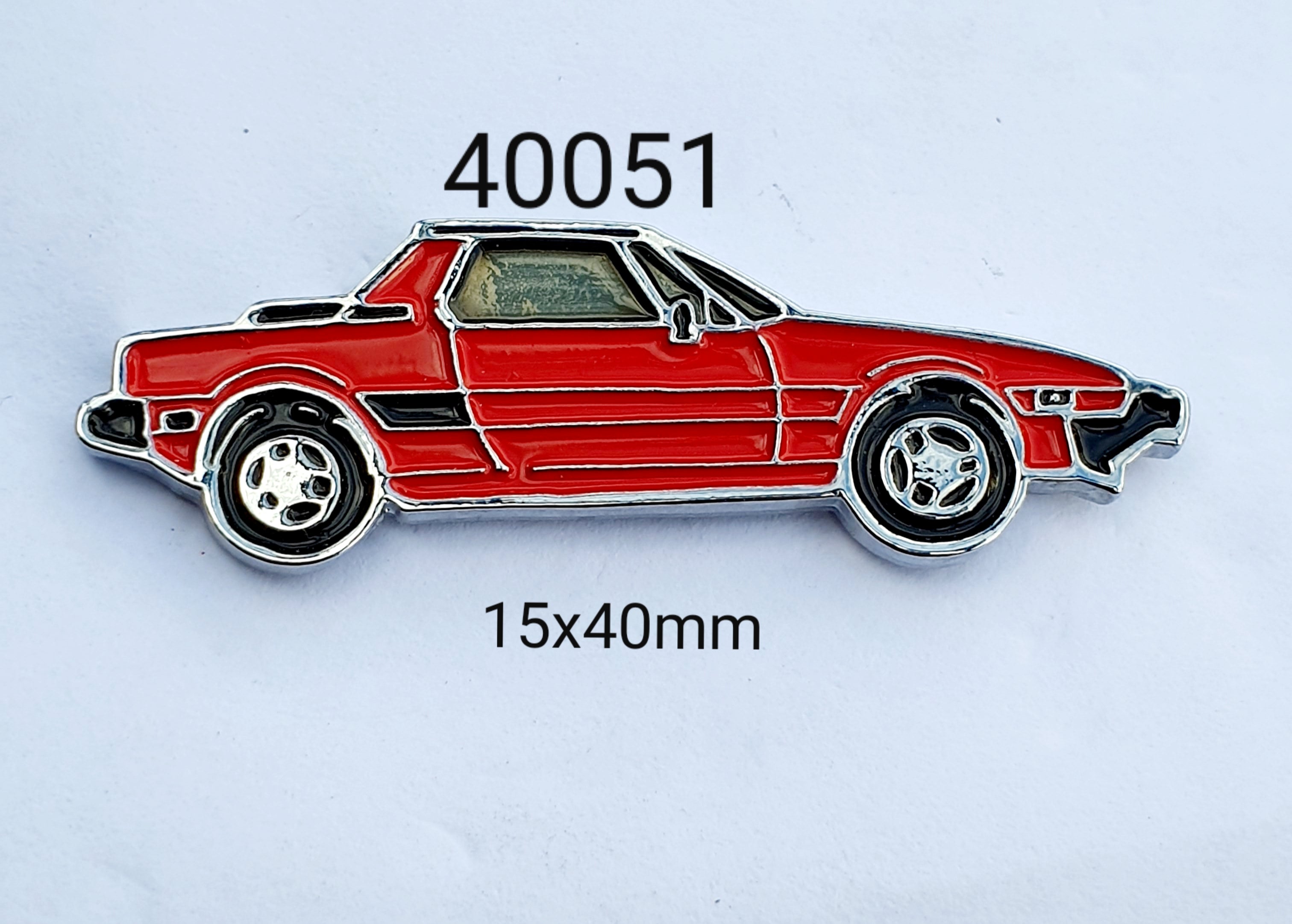 40051 Fiat X1/9 1500 2 door Lapel Pin / Badge