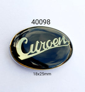 40098 Citroen Oval Lapel Pin / Badge