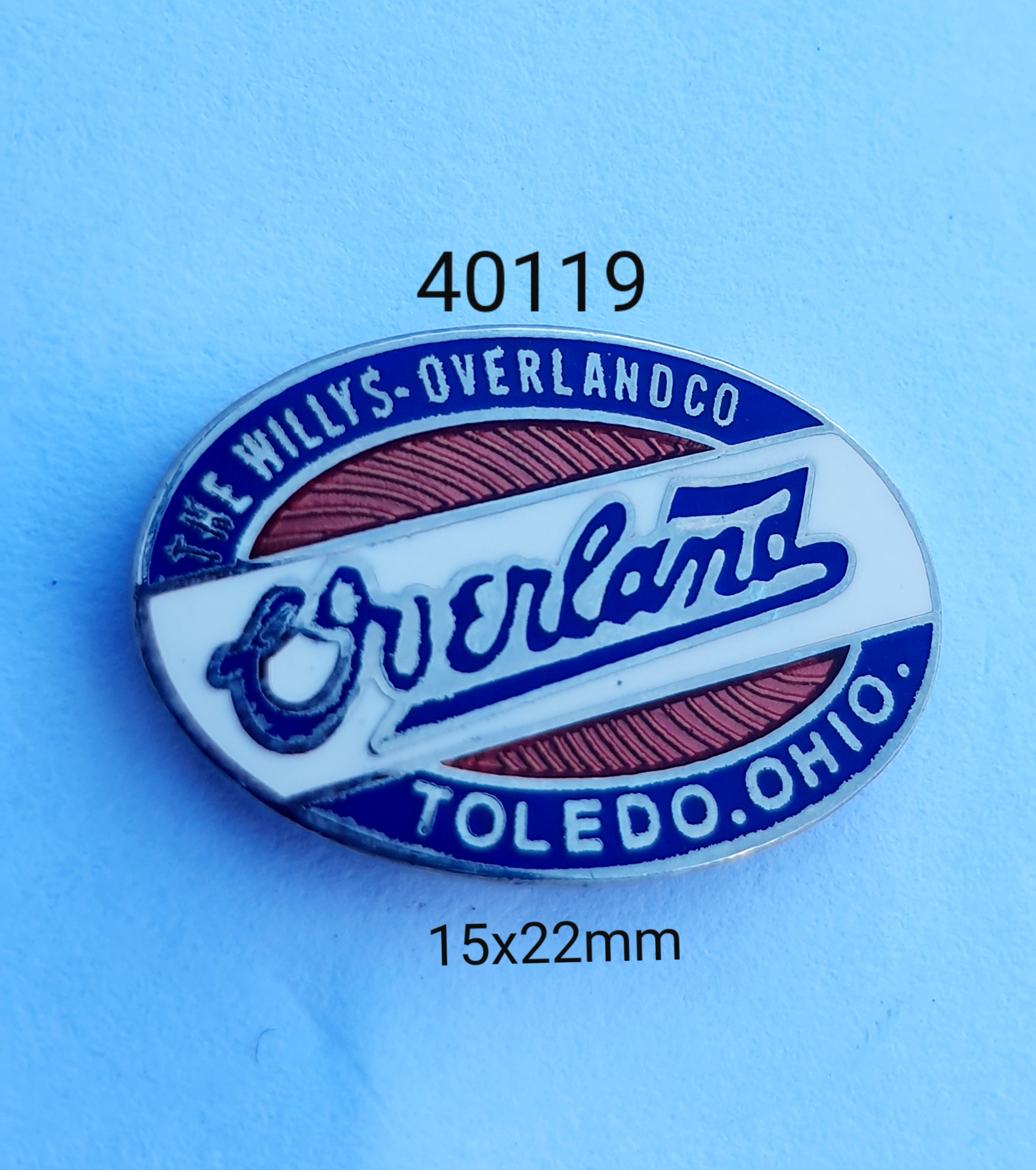 40119 Willy's Overland Lapel Pin / Badge