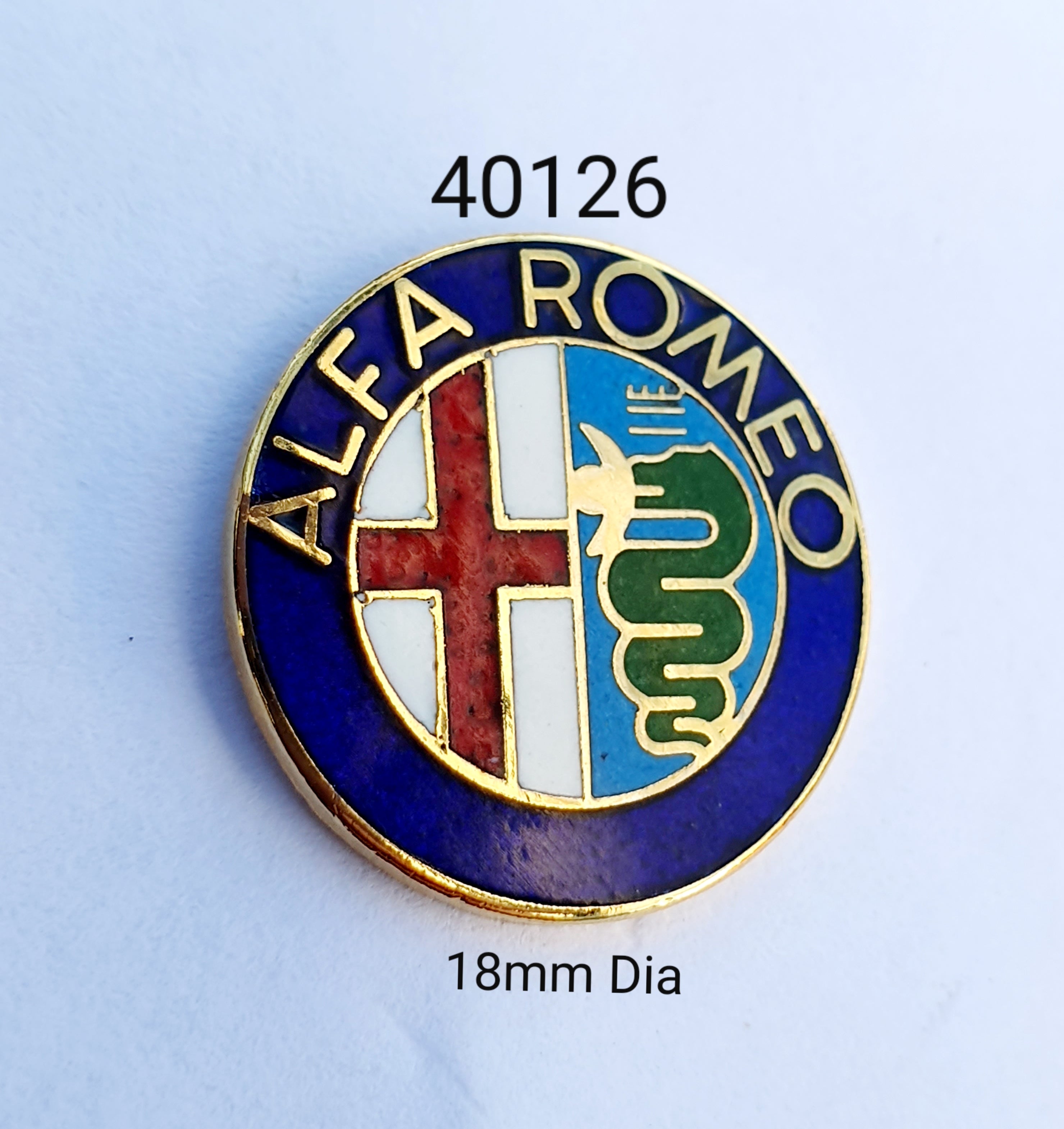 40126 Alfa Romeo Emblem Lapel Pin / Badge