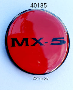 40135 MX-5 Round Lapel Pin / Badge