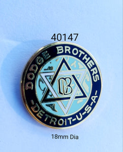 40147 Dodge Brothers Sm Lapel Pin / Badge