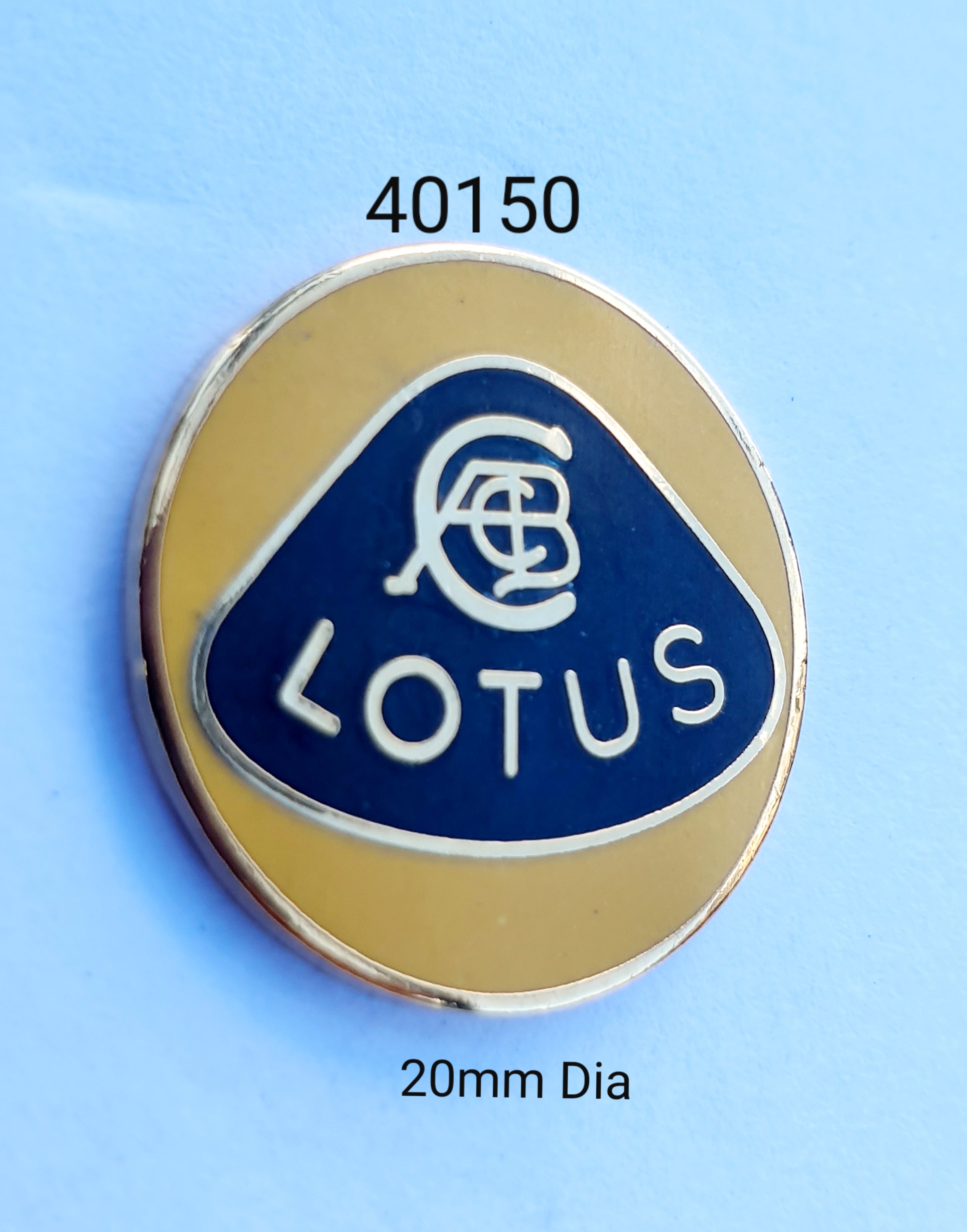 40150 Lotus Round Small Lapel Pin / Badge