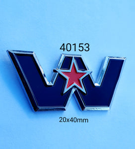 40153 'W' Western Star Lapel Pin / Badge