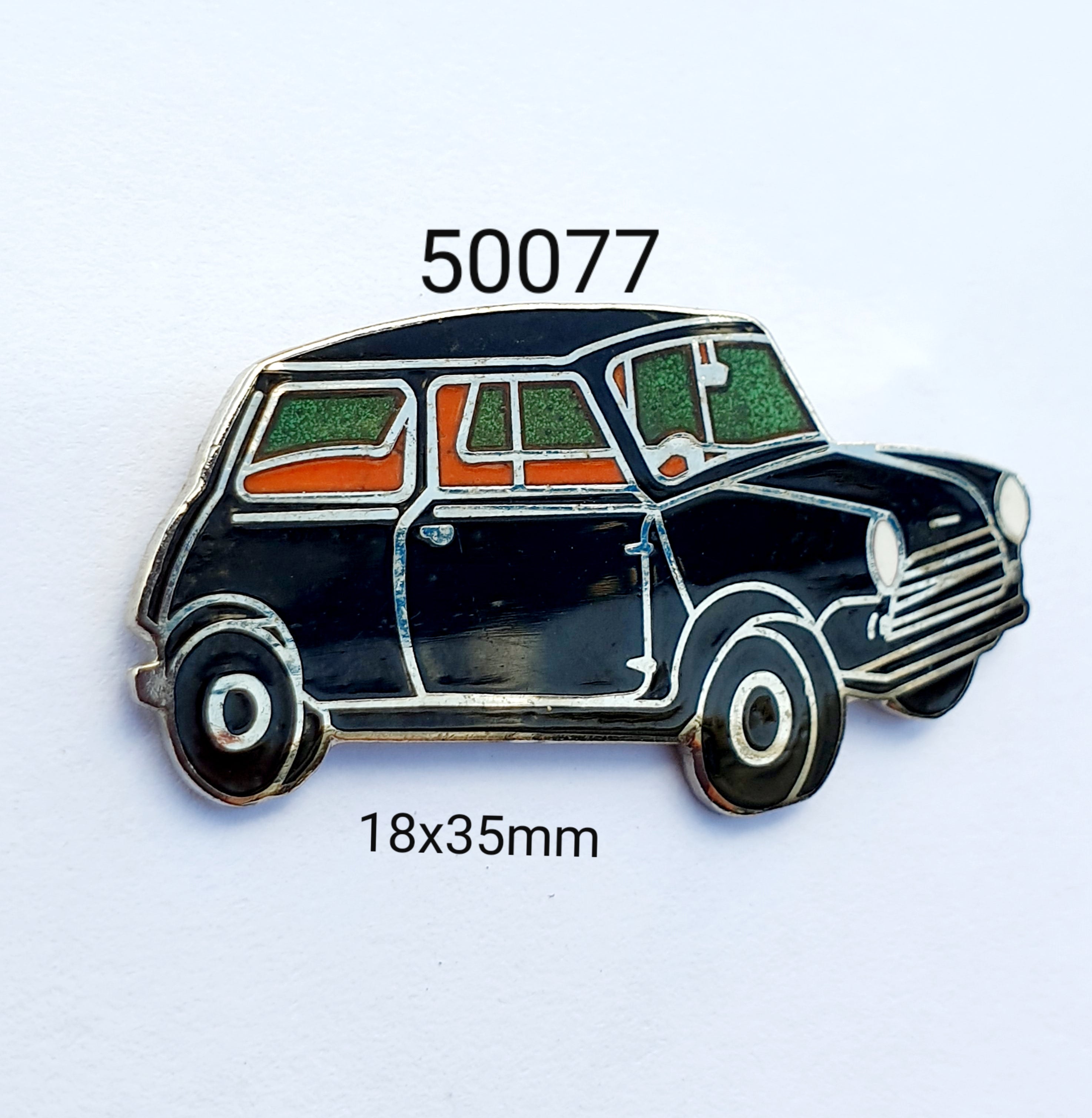 50077 Mini Black Lapel Pin / Badge