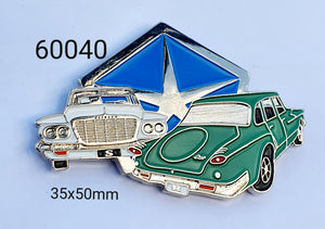 60040 VR/VS Duo Lapel Pin / Badge