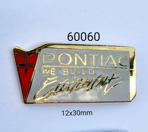 60060 Pontiac Excitement Lapel Pin / Badge