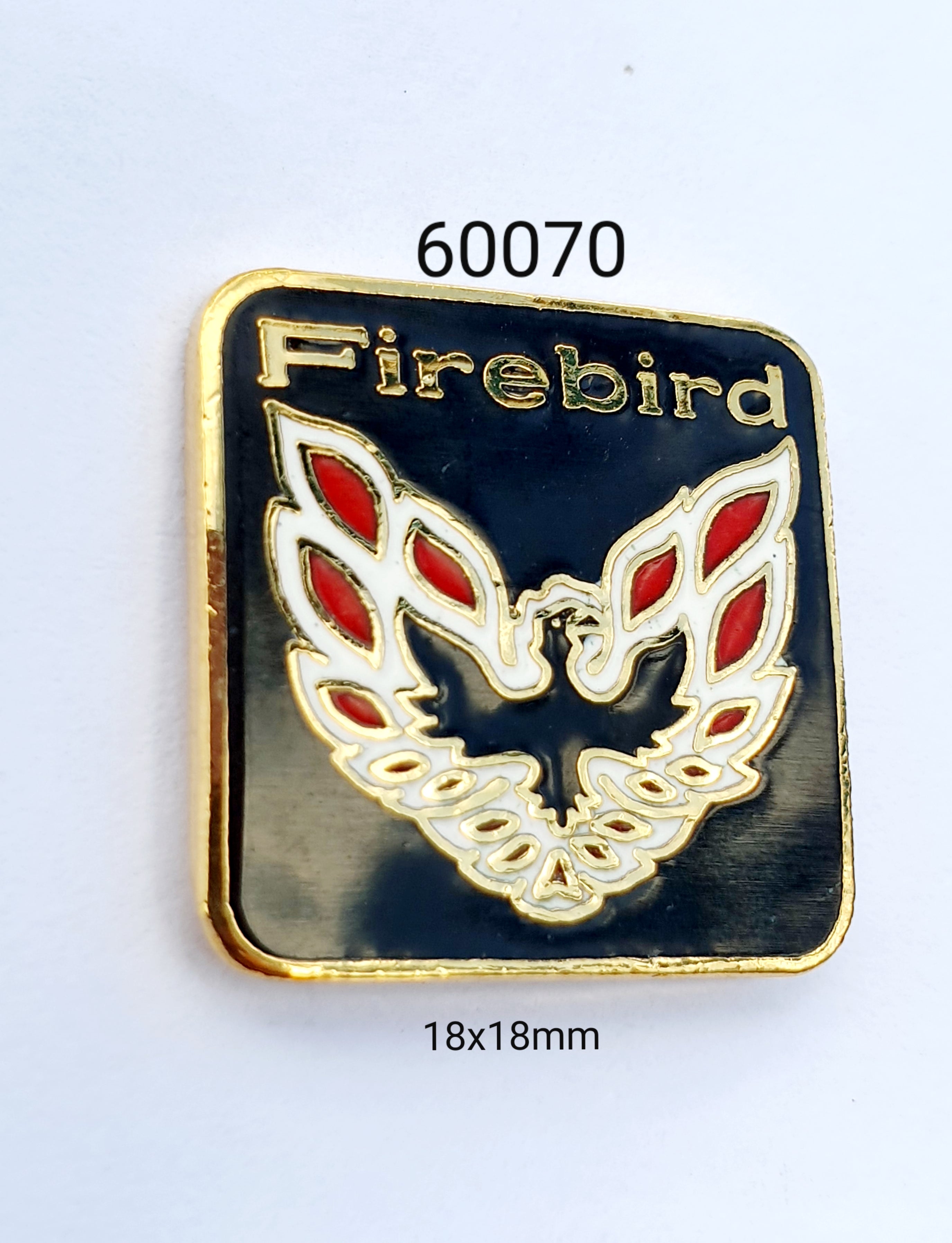 60070 Firebird Square Lapel Pin / Badge