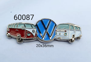 60087 VW Kombi Duo Lapel Pin / Badge