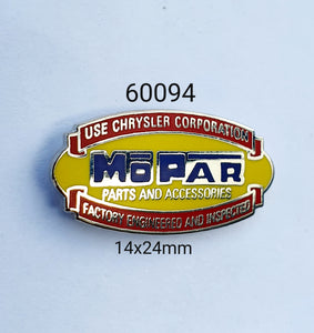 60094 Mopar Parts & Acces Lapel Pin / Badge