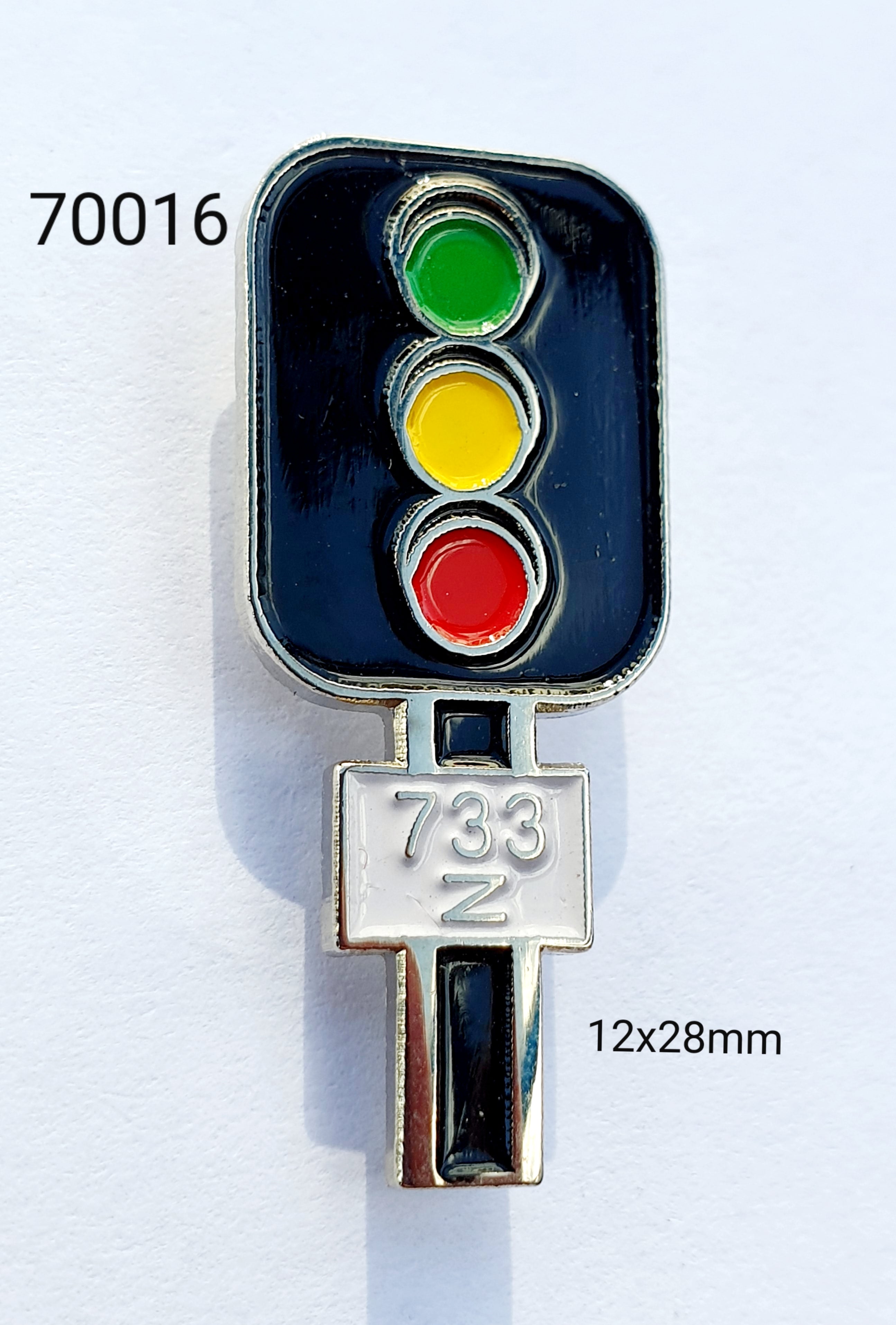 70016 Train Lights Lapel Pin / Badge