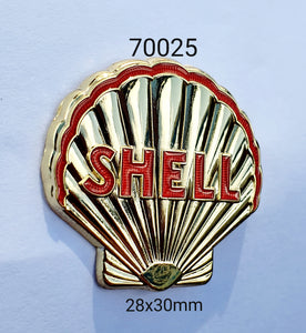 70025 Shell Clam Gold Lapel Pin / Badge